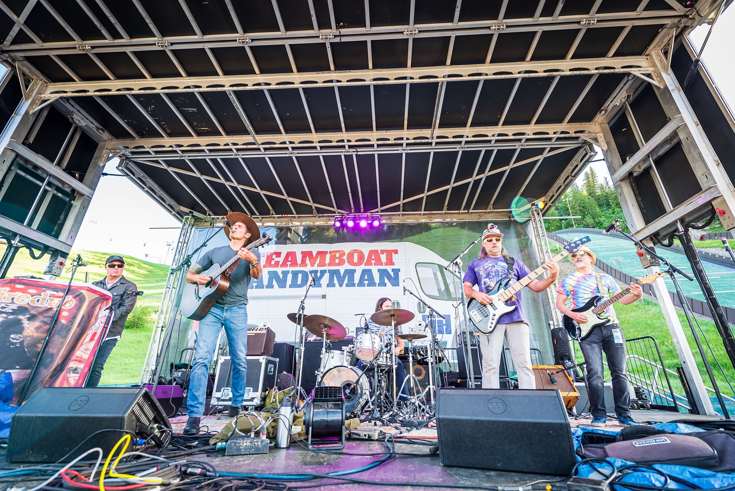 Band performing at Steamboat Free Concert